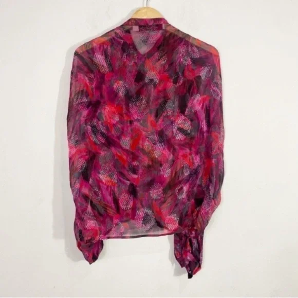 IRO Paulhi printed fil coupé silk-blend chiffon blouse - Picture 4 of 16